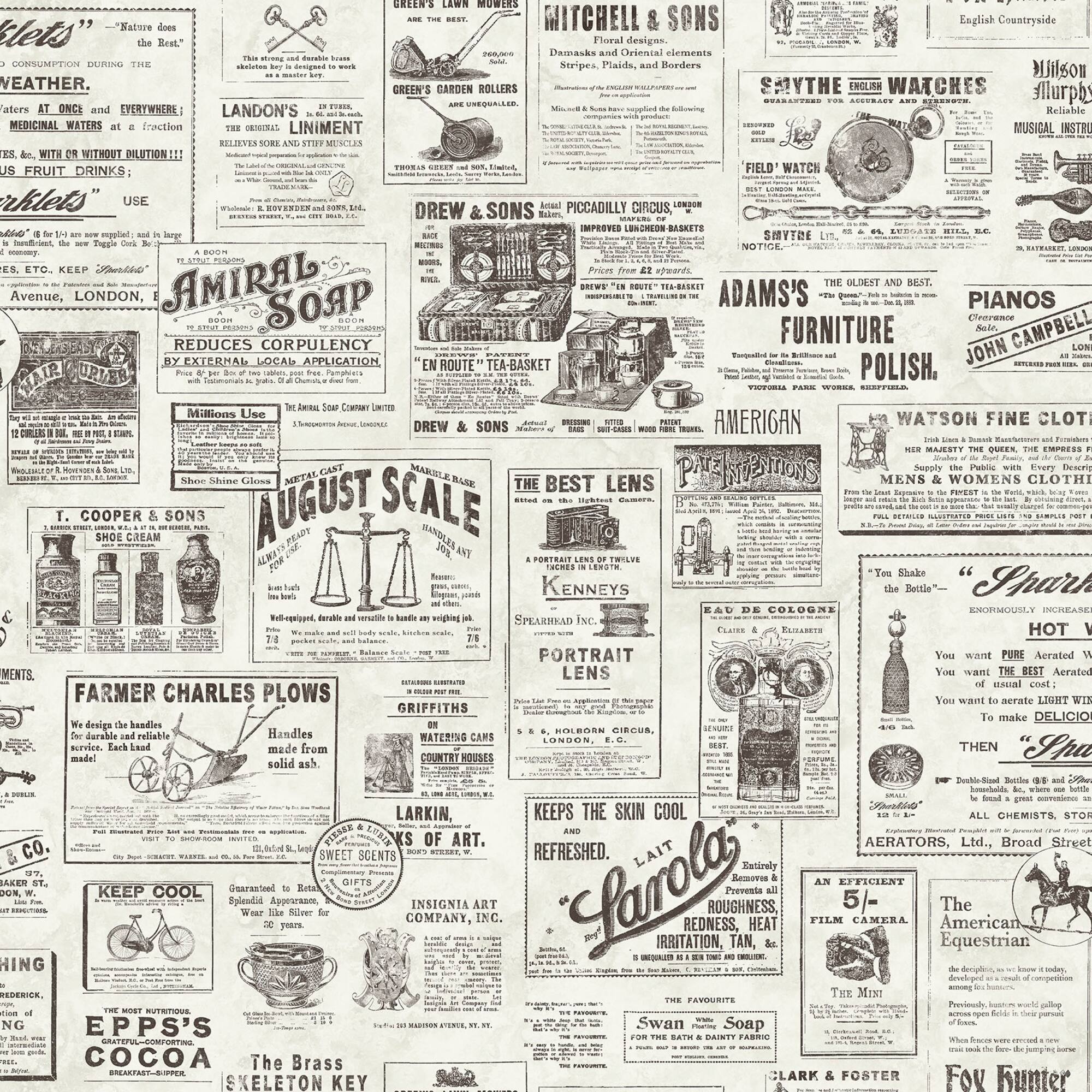 Wallpops Charcoal Published Peel & Stick Wallpaper
